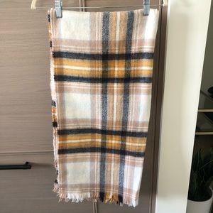 H&M Yellow Plaid Scarf